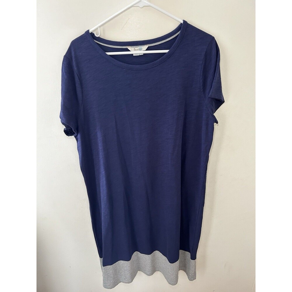 Boden Women’s Size 16 Blue Gray Colorblock Shift Dress Casual Minimalist Sporty